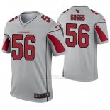 Camiseta NFL Legend Hombre Arizona Cardinals 56 Terrell Suggs Inverted Gris