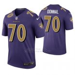 Camiseta NFL Legend Hombre Baltimore Ravens Andrew Donnal Violeta Color Rush