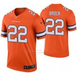 Camiseta NFL Legend Hombre Denver Broncos Tramaine Brock Naranja Color Rush