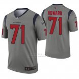 Camiseta NFL Legend Hombre Houston Texans 71 Tytus Howard Inverted Gris