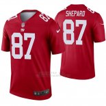 Camiseta NFL Legend Hombre New York Giants 87 Sterling Shepard Inverted Rojo