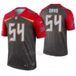 Camiseta NFL Legend Hombre Tampa Bay Buccaneers 54 Lavonte David Inverted Gris