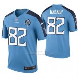 Camiseta NFL Legend Hombre Tennessee Titans Delanie Walker Azul 20th Anniversary Color Rush