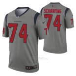 Camiseta NFL Legend Houston Texans Max Scharping Inverted Gris