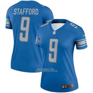 Camiseta NFL Legend Mujer Detroit Lions Matthew Stafford Azul