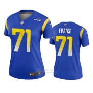 Camiseta NFL Legend Mujer Los Angeles Rams Bobby Evans Azul