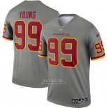 Camiseta NFL Legend Washington Commanders Chase Young Inverted Gris