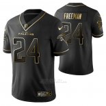Camiseta NFL Limited Atlanta Falcons Devonta Freeman Golden Edition Negro