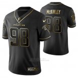 Camiseta NFL Limited Atlanta Falcons Takkarist Mckinley Golden Edition Negro