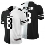 Camiseta NFL Limited Baltimore Ravens Jackson Black White Split