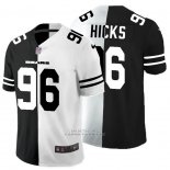 Camiseta NFL Limited Chicago Bears Hicks Black White Split