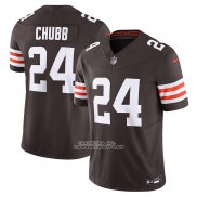 Camiseta NFL Limited Cleveland Browns Nick Chubb Vapor F.U.S.E. Marron