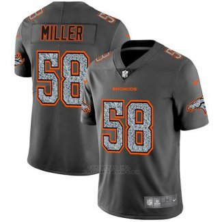 Camiseta NFL Limited Denver Broncos Miller Static Fashion Gris