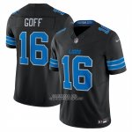 Camiseta NFL Limited Detroit Lions Jared Goff Vapor F.U.S.E. Negro