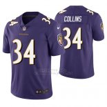 Camiseta NFL Limited Hombre Baltimore Ravens Alex Collins Violeta Vapor Untouchable