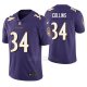 Camiseta NFL Limited Hombre Baltimore Ravens Alex Collins Violeta Vapor Untouchable