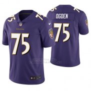 Camiseta NFL Limited Hombre Baltimore Ravens Jonathan Ogden Violeta Vapor Untouchable