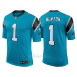 Camiseta NFL Limited Hombre Carolina Panthers 1 Cam Newton Azul