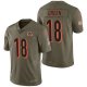 Camiseta NFL Limited Hombre Cincinnati Bengals 18 A.j. Green 2017 Salute To Service Verde