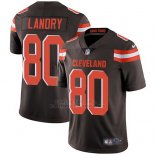 Camiseta NFL Limited Hombre Cleveland Browns 80 Jarvis Landry Marron Home Vapor Untouchable