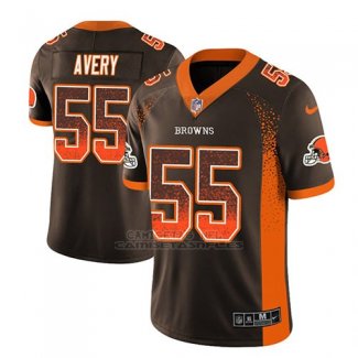 Camiseta NFL Limited Hombre Cleveland Browns Genard Avery Marron 2018 Drift Fashion Color Rush