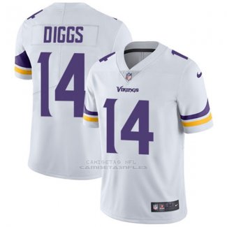 Camiseta NFL Limited Hombre Minnesota Vikings 14 Diggs Blanco