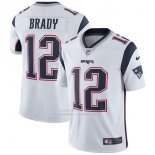 Camiseta NFL Limited Hombre New England Patriots 12 Brady Blanco