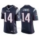 Camiseta NFL Limited Hombre New England Patriots 14 Brandin Cooks Game Azul