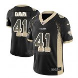 Camiseta NFL Limited Hombre New Orleans Saints Alvin Kamara Saints Negro 2018 Drift Fashion Color Rush