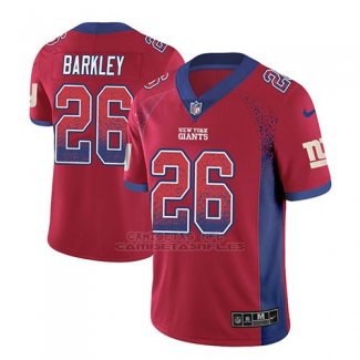 Camiseta NFL Limited Hombre New York Giants Saquon Barkley Rojo 2018 Drift Fashion Color Rush