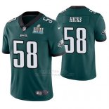 Camiseta NFL Limited Hombre Philadelphia Eagles Jordan Hicks Verde Super Bowl Lii Champions