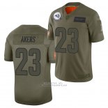 Camiseta NFL Limited Los Angeles Rams Cam Akers 2019 Salute To Service Verde