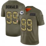 Camiseta NFL Limited Los Angeles Rams Donald 2019 Salute To Service Verde