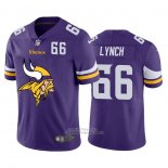 Camiseta NFL Limited Minnesota Vikings Lynch Big Logo Number Violeta