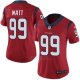 Camiseta NFL Limited Mujer Houston Texans 99 Watt Rojo