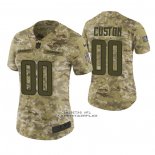 Camiseta NFL Limited Mujer Los Angeles Chargers Personalizada 2018 Salute To Service Verde