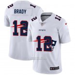 Camiseta NFL Limited New England Patriots Brady Logo Dual Overlap Blanco