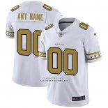 Camiseta NFL Limited New Orleans Saints Personalizada Team Logo Fashion Blanco