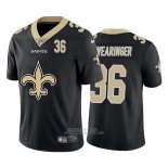 Camiseta NFL Limited New Orleans Saints Swearinger Big Logo Number Negro