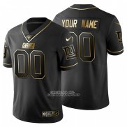 Camiseta NFL Limited New York Giants Personalizada Golden Edition Negro