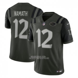 Camiseta NFL Limited New York Jets Joe Namath 2025 Rivalries Collection Retired Verde