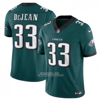 Camiseta NFL Limited Philadelphia Eagles Cooper Dejean Vapor F.U.S.E. Verde