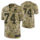 Camiseta NFL Limited San Francisco 49ers 74 Joe Staley 2018 Salute To Service Camuflaje