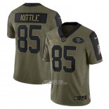 Camiseta NFL Limited San Francisco 49ers George Kittle 2021 Salute To Service Verde