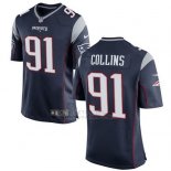 Camiseta New England Patriots Collins Negro Nike Game NFL Hombre