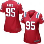 Camiseta New England Patriots Long Rojo Nike Game NFL Mujer