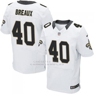 Camiseta New Orleans Saints Breaux Blanco Nike Elite NFL Hombre