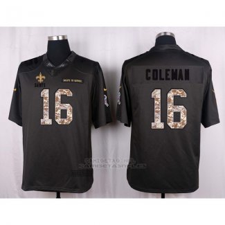 Camiseta New Orleans Saints Coleman Apagado Gris Nike Anthracite Salute To Service NFL Hombre