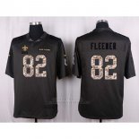 Camiseta New Orleans Saints Fleener Apagado Gris Nike Anthracite Salute To Service NFL Hombre