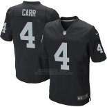 Camiseta Oakland Raiders Carr Negro Nike Elite NFL Hombre